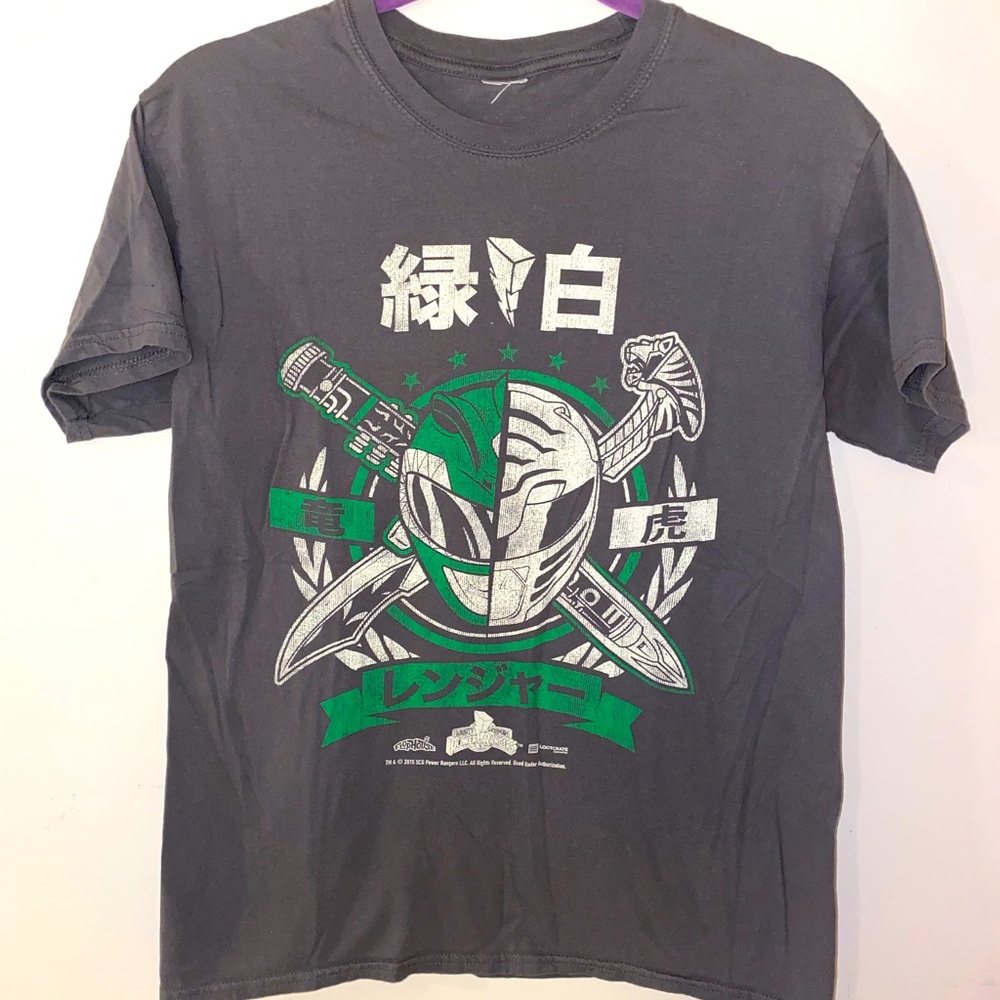 Mighty morphing Power rangers green ranger tee